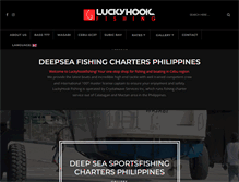 Tablet Screenshot of luckyhookfishing.com